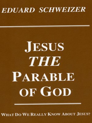 cover image of Jesus, the Parable of God